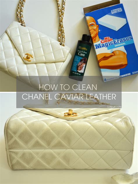 How to clean caviar chanel bag .